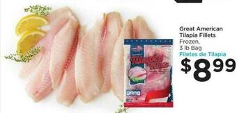 Food 4 Less Great American Tilapia Fillets offer