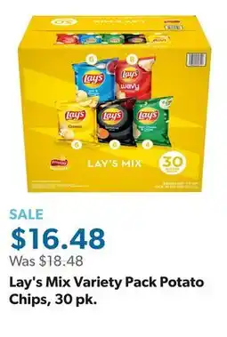 Sam's Club Lay's Mix Variety Pack Potato Chips, 30 pk offer