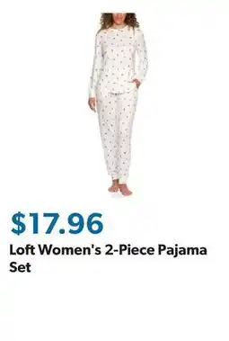 Sam's Club Loft Women's 2-Piece Pajama Set offer