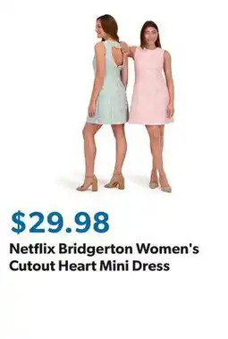 Sam's Club Netflix Bridgerton Women's Cutout Heart Mini Dress offer