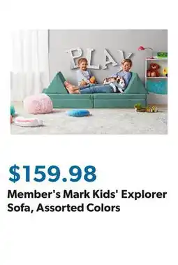 Sam's Club Member's Mark Kids' Explorer Sofa, Assorted Colors offer