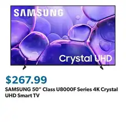 Sam's Club SAMSUNG 50 Class U8000F Series 4K Crystal UHD Smart TV offer