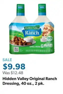 Sam's Club Hidden Valley Original Ranch Dressing, 40 oz., 2 pk offer