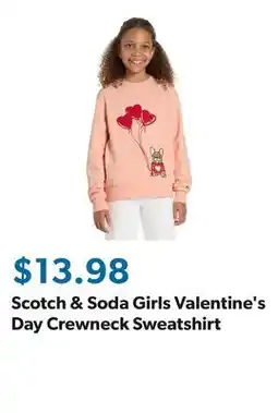 Sam's Club Scotch & Soda Girls Valentine's Day Crewneck Sweatshirt offer