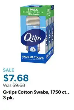 Sam's Club Q-tips Cotton Swabs, 1750 ct., 3 pk offer