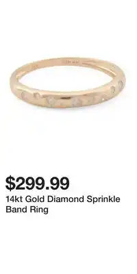 TJ Maxx 14kt Gold Diamond Sprinkle Band Ring offer