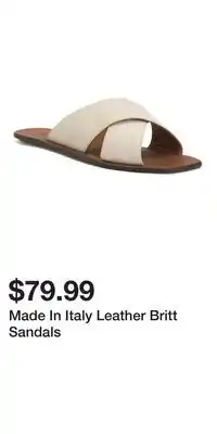 TJ Maxx Made In Italy Leather Britt Sandals offer