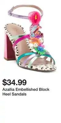TJ Maxx Azallia Embellished Block Heel Sandals offer