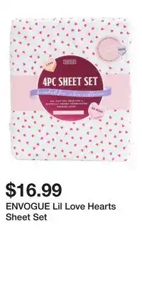 TJ Maxx ENVOGUE Lil Love Hearts Sheet Set offer