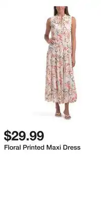 TJ Maxx Floral Printed Maxi Dress offer