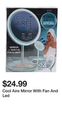 TJ Maxx Cool Aire Mirror With Fan And Led offer