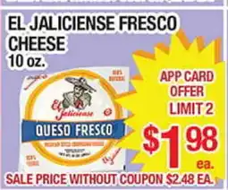 Torres Supermercado EL JALICIENSE FRESCO CHEESE offer