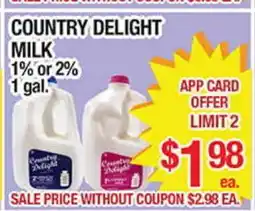 Torres Supermercado COUNTRY DELIGHT MILK offer