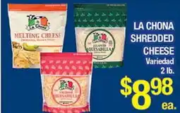 Torres Supermercado LA CHONA SHREDDED CHEESE offer