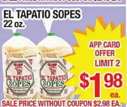 Torres Supermercado EL TAPATIO SOPES offer