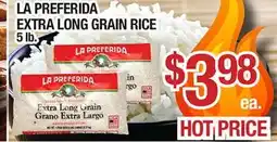 Torres Supermercado LA PREFERIDA EXTRA LONG GRAIN RICE offer