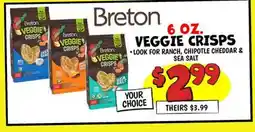 Ollie's 6 OZ. VEGGIE CRISPS offer