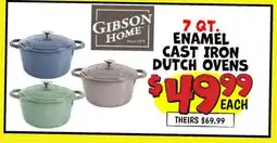 Ollie's ENAMEL CAST IRON DUTCH OVENS offer