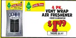 Ollie's 4 Π Π. VENT WRAP AIR FRESHENER offer