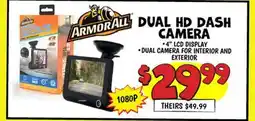 Ollie's DUAL HD DASH CAMERA offer