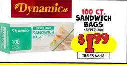 Ollie's 100 CT. SANDWICH BAGS offer