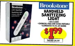 Ollie's BROOKSTONE HANDHELD SANITIZING LIGHT offer