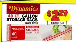 Ollie's 40 CT. GALLON STORAGE BAGS offer