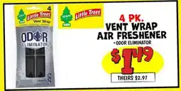 Ollie's 4 PK. VENT WRAP AIR FRESHENER offer