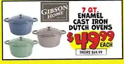 Ollie's 7 QT. ENAMEL CAST IRON DUTCH OVENS offer