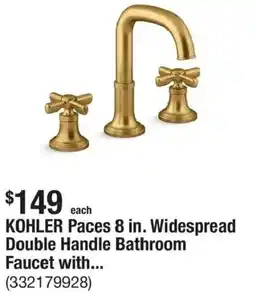 The Home Depot KOHLER Paces 8 in. Widespread Double Handle Bathroom Faucet with... offer
