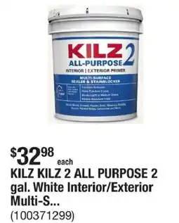 The Home Depot KILZ KILZ 2 ALL PURPOSE 2 gal. White Interior/Exterior Multi-S... offer
