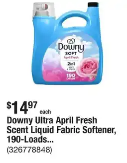 The Home Depot Downy Ultra April Fresh Scent Liquid Fabric Softener, 190-Loads... offer
