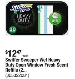 The Home Depot Swiffer Sweeper Wet Heavy Duty Open Window Fresh Scent Refills (2... offer