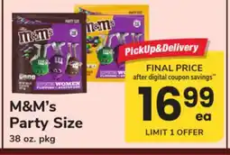 ACME M & M' s Party Size offer