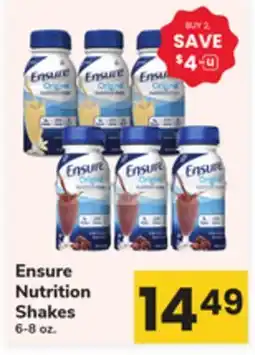 ACME Ensure Nutrition Shakes offer