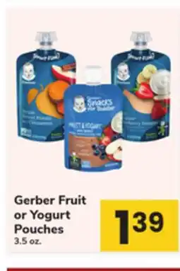 ACME Gerber Fruit or Yogurt Pouches offer