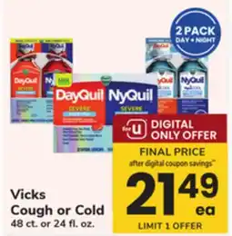ACME Vicks Cough or Cold offer