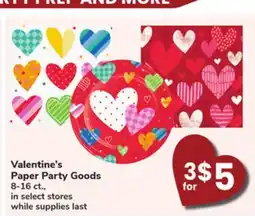 ACME Valentine's Paper Party Goods offer