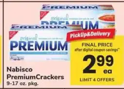 Safeway Nabisco Premium Crackers offer