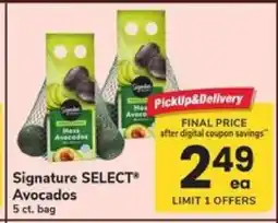 Safeway Signature Select Avocados offer