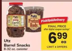 Safeway Utz Barrel Snacks offer