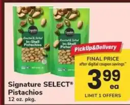 Safeway Signature SELECT Pistachios offer