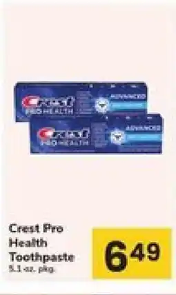 Safeway Crest Pro-Health Toothpaste offer