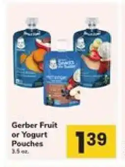 Safeway Gerber Fruit or Yogurt Pouches offer