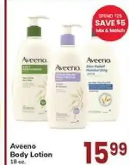 Safeway Aveeno Body Lotion offer