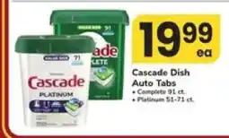 Safeway Cascade Dish Auto Tabs offer