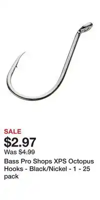 Cabela's Bass Pro Shops XPS Octopus Hooks - Black/Nickel offer