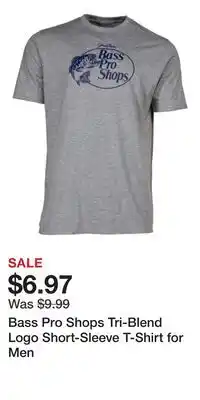 Cabela's Bass Pro Shops Tri-Blend Logo Short-Sleeve T-Shirt for Men offer