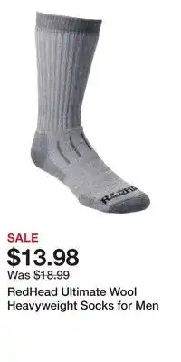 Cabela's RedHead Ultimate Wool Heavyweight Socks for Men offer