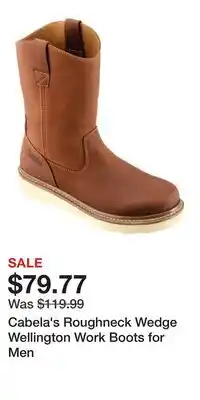 Cabela's Cabela's Roughneck Wedge Wellington Work Boots for Men offer